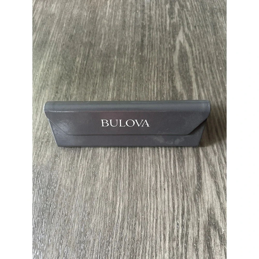 Bulova Eyeglasses, Frames Only, Hoodsport Black 55-17-145 Metal Frames With Case